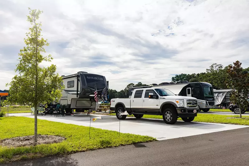 RV sites at Bandera Resort