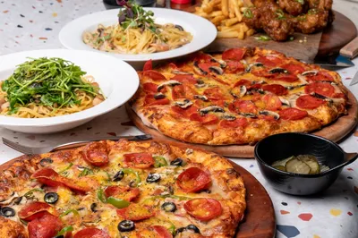 pizzas and pasta dishes