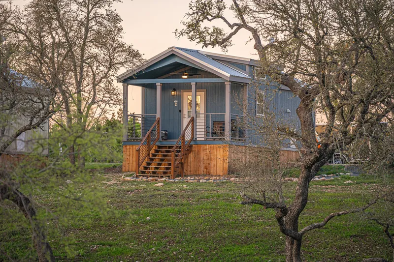 tiny home at Riverwalk RV Resort in Bandera TX