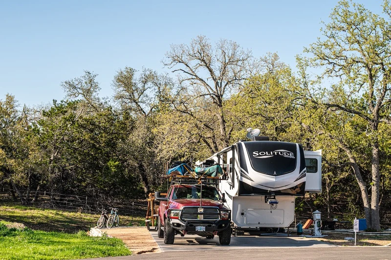 RV at our Bandera RV park